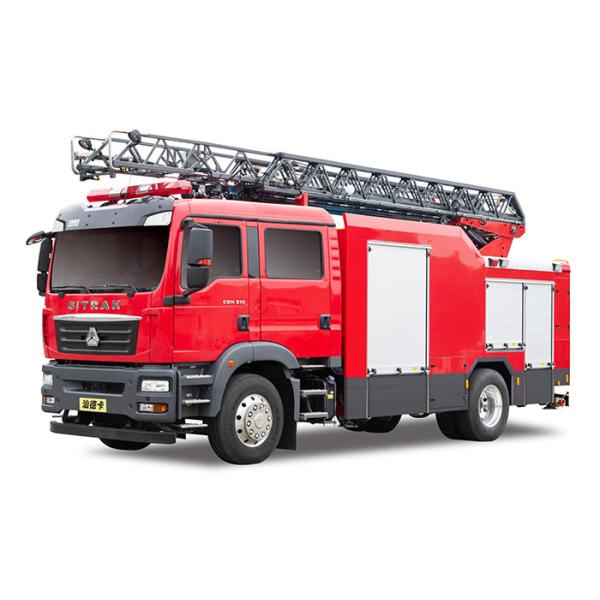 Quality Sitrak 18m Aerial Ladder Fire Truck with CAFS Extinguishing System wholesale