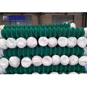 PVC Coated Chain Link Fence Dimond Fence For Garden Fence Park Fence