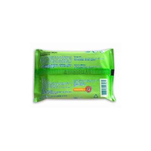 Individually Wrapped Aloe Vera Extract Disinfectant Wet Wipes