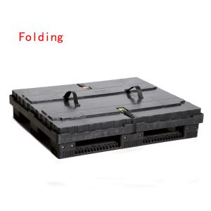 Solid Heavy Duty Plastic Pallet Sleeve Pack Box With Lid Single Faced Design