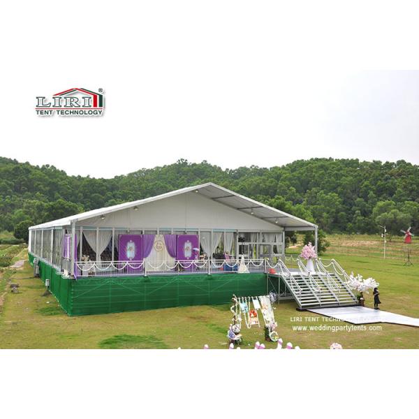Quality 500 People Luxury Wedding Tents with Roof Lining and Curtains for Weddings and Parties wholesale