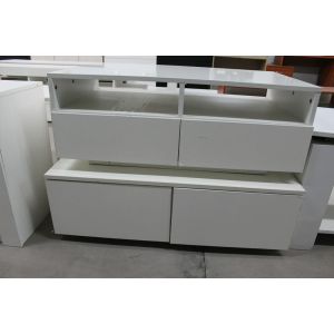 Customized Size Particle Board TV Stand With Double Storage 1200x450x450 mm