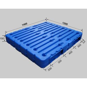 1211 Heavy Duty Blow Molding Pallet Plastic Double Faced 4-WAY plastic pallets