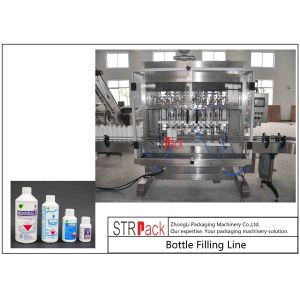 Agrochemica Bottle Filling Line / High Speed Liquid Pesticide Filling Machine