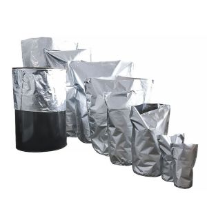 Flexible Round Bottom Gusset Aluminum Foil Plastic Bag Drum Liner Bags, Round
