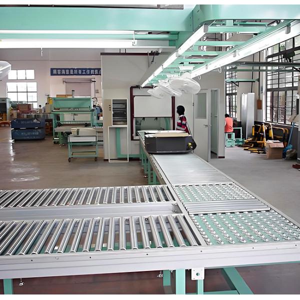 Washdown Roller Conveyor Line 220V/380V Power Supply 0-10 m/min Belt Speed For