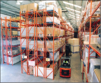 Quality Food Beverage Industry Project Metal Double Deep Pallet Racking wholesale