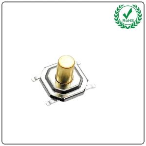 Cheap 4x4 4 Pins Copper Head SMD Tact Switch Waterproof Dustproof Tap for sale