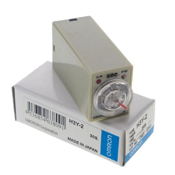 H3Y-2 DC12V On-delay DPDT time relay with socket H3Y series timer with base 30s