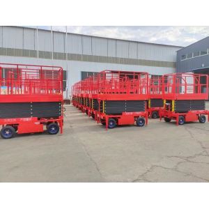 Convenient and Stable Mobile Scissor Lift for Aerial Work with Safety Guarantee