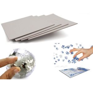 Grade B Stone Grey Paperboard / Paper Board For Making Puzzle Board Material