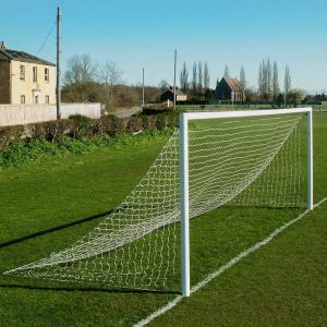 Full Size 3mm Polypropylene Soccer Goal Net White Football Soccer Goal Post Net