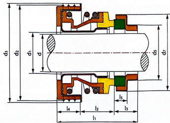 Ftk Automobile Pump Mechanical Seals for Ebara Pump FTK-16mm 20mm 25mm