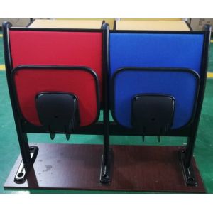 Cheap Metal Frame Soft Foam School Desk And Chair With Foldable Iron Writing Pad for sale