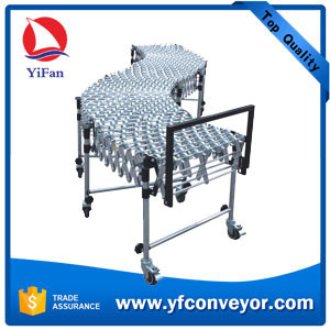Flexible Extendable Gravity Steel Skate Wheel Conveyor