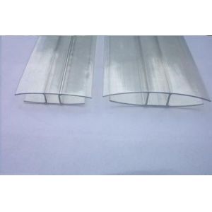 Customizable Lightweight Polycarbonate Sheet Connector H And U Profile