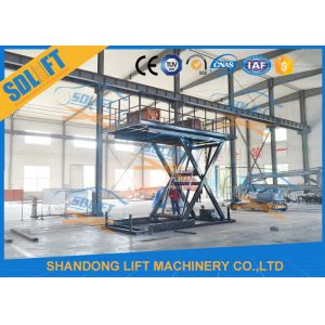 Portable Scissor Car Lift Hydraulic Scissor Car Platform Lift Stationary Scissor