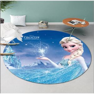 Cartoon Feather And Elsa Pattern Carpet Living Room / Hotel Carpet