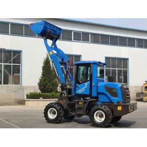Front loader with 4 in 1 bucket pallet fork grapple agricultural farm loader