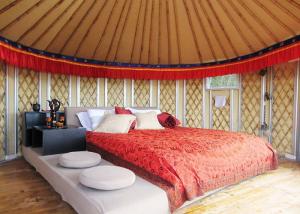Cheap 21 Square Meters Mongolian Homes Yurts Tent For Living Waterproof Sun Proof for sale