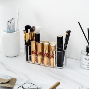 China H6.8cm Humanized Plastic Makeup Storage Box With Compartments Shelf on sale