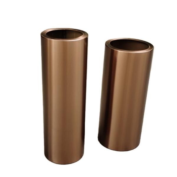 Luxury big round metal flower pot vertical garden flower planter