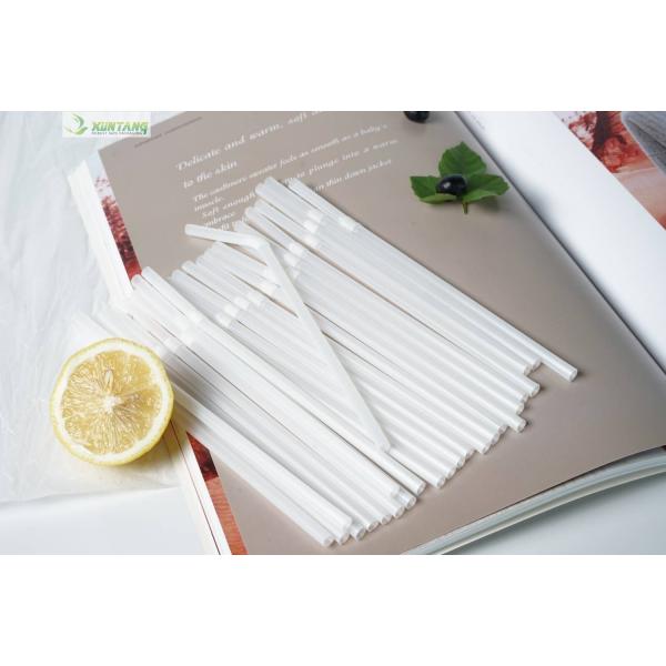 Takeaway Biodegradable PLA Straws Spoon End Straight 7x210mm