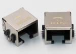 Brass Shielded SMT Low Profile RJ45 , Tab Down 8P8C Ethernet Connector RJ45