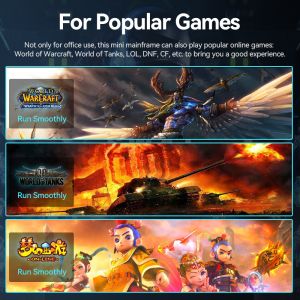 Intel Core i5 Series Black Mini PC With Dual M.2 SSD 2280 Dual Stable Cooling