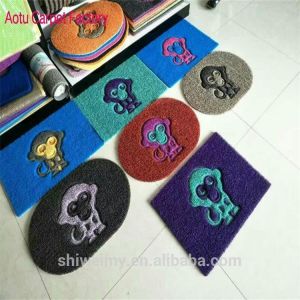 Cheap Logo embossed monkey pattern pvc floor mat for sale