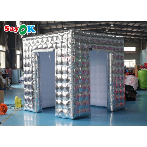 Inflatable Party Tent Oxford Inflatable LED Photo Booth Background Wall Remote