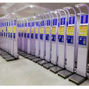 Vertical Digital Body Weight Machine , Weight Scale Vending Machine With Bmi