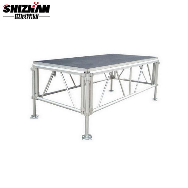 4x4 Aluminum Stage Platforms Outdoor Event All Terrain Height Adjustable