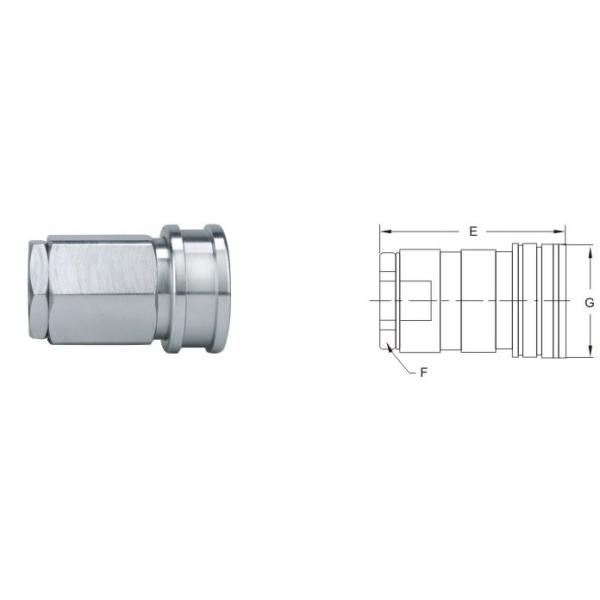 Chemical Water Quick Disconnect Hydraulic Socket Carbon Steel For Steam