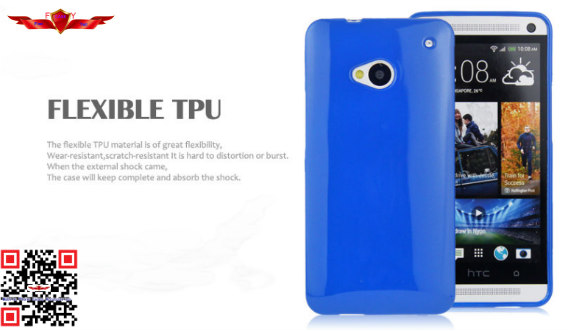 New Arrival Import TPU Cover Case For HTC One M7 Soft And Durable Multi Color Ultimate Fit