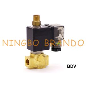 1/8'' 1/4'' 3 Way Water Air Brass Solenoid Valve Normally Closed 24V 220V