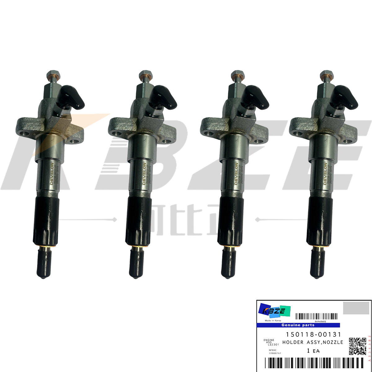 150118-00131 65.10101-7058 GENUINE DEVELON DOOSAN DB58 INJECTOR ASSY FOR DH170