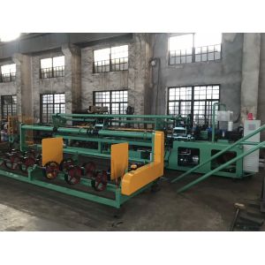 High Speed PLC control Full Automatic double wire Chain Link Fence Machine for