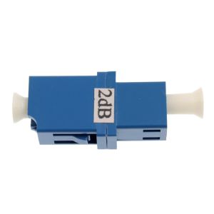 LC/UPC Fixed Flange 5db Attenuator Optical Fiber Female To Female Low PDL
