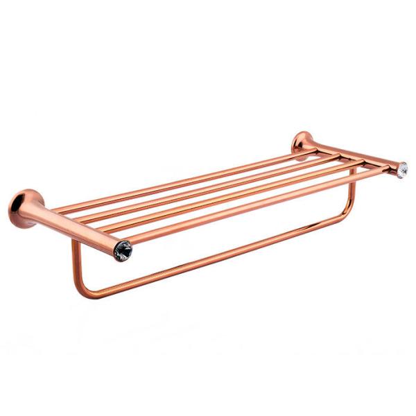 Modern Design Bathroom Accessory Towel Shelf Zinc Alloy and Crystal