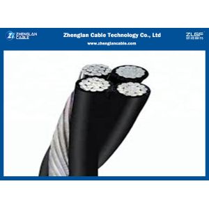 Cheap 0.6/1KV AAC/XLPE AAAC/XLPE Aerial Overhead Insulated Cable 3Cx95sqmm 1Cx70mm2 for sale