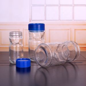 Clear 200ml 780ml Empty Glass Coffee Jars With Plastic Lid