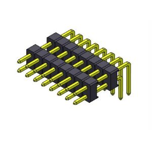 Pin Header Connector 2.54mm Dual Row R/A TYPE 2*2PIN To 2*40PIN H=2.54MM