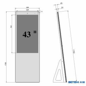 43 Inch Smart Magic Mirror Digital Signage And Displays Touch Screen