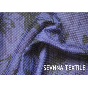Semi Dull Textured Recycled Nylon Fabric Activewear Textiles With Jacquard