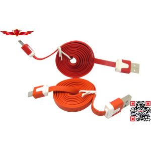 Hot Selling 100% Qualify Colorful 1.0 Meter Micro-USB Flat Data Charger Cable