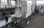 Drink Processing Manual Bottle Labeling Machine For Bottles , Shrinking Tunnel