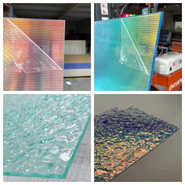 1/8" Lridescent Glacier Lce Rainforest Texture Acrylic Sheet Indoor Use Home Decoration