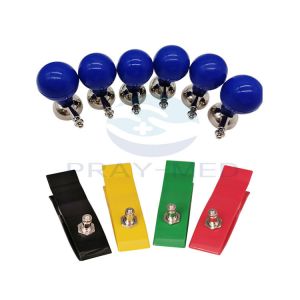 EKG ECG Pediatric Chest Suction Electrode Child Reusable 6pcs/Set
