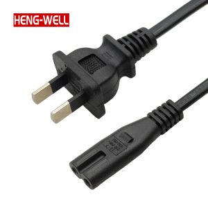 HENG-WELL Customized 2 Pin Power Cord CCC Certificated AC Cable with C7 Plug for